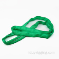 Grosir 100% Polyester 2ton Green Round Sling